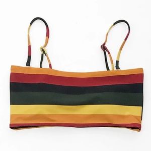 NWT Reversible Bandeau Bikini Set